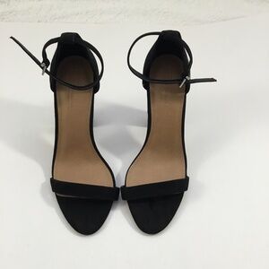 Good Condition Women's ASOS Black Suede Block Heels Size 8